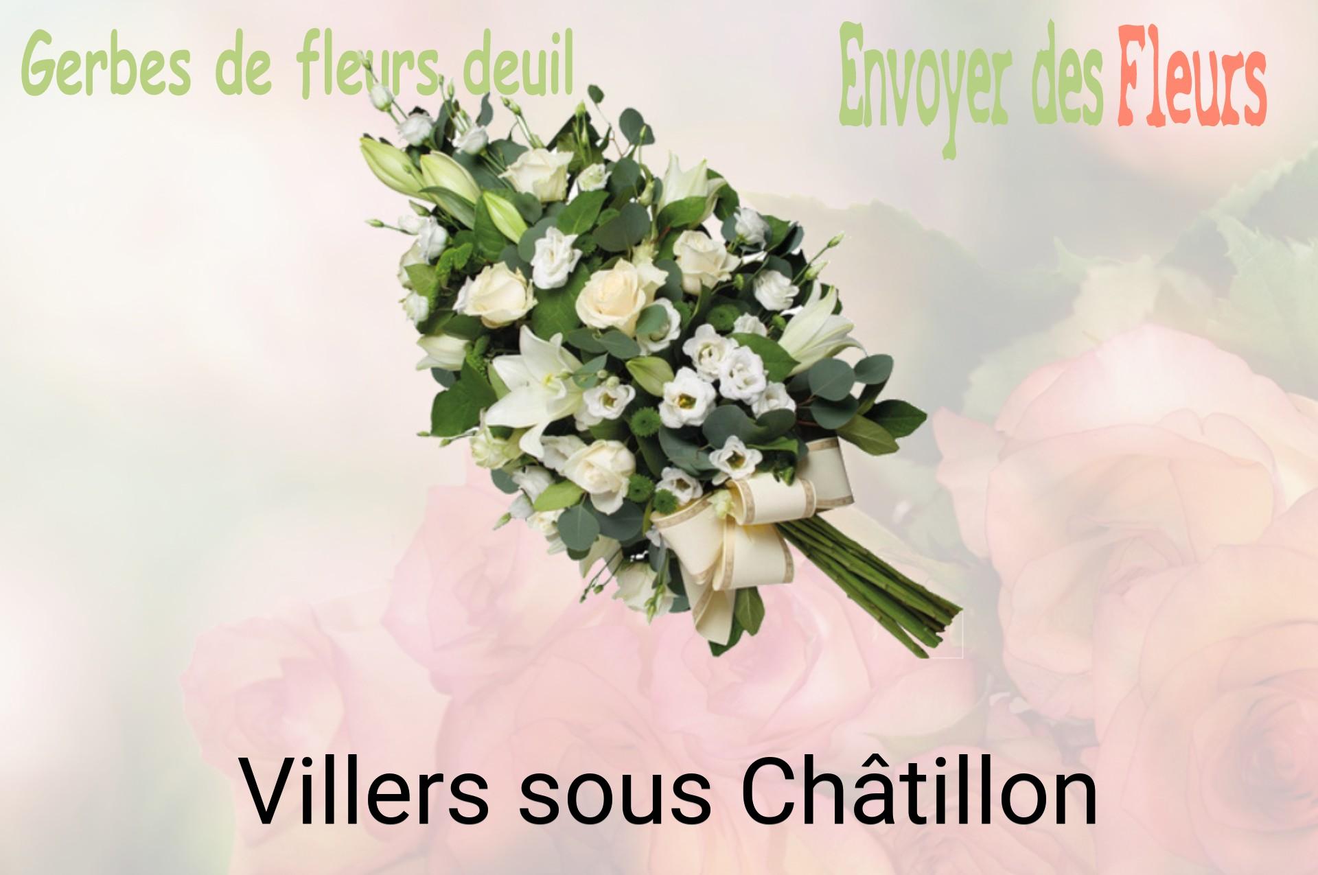 Gerbe de fleurs de deuil livrée à Villers-sous-Châtillon